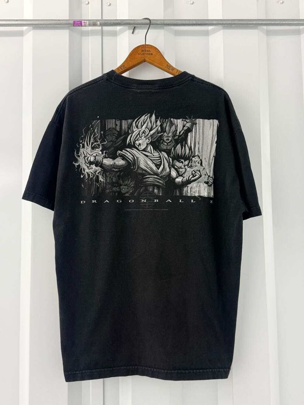 Vintage 2002 Dragon Ball Z Goku Vegeta Anime T-Shirt Black Size XL Olaes Design